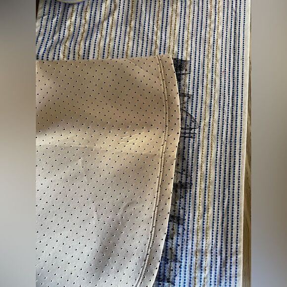 RED Valentino Mini Dress Shift Womens Size XS Cream Black Nylon Type Sleeveless - Picture 8 of 13